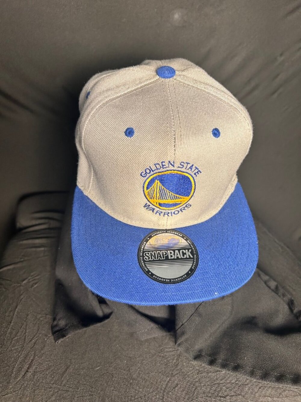 Golden State Warriors Snapback Hat Gray Blue Two-Tone One Size Unbranded